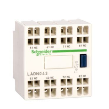 Blok styków pomocniczych wyprzedzających LC1 2NO 2NC zaciski sprężynowe LADN223 SCHNEIDER (LADN223)