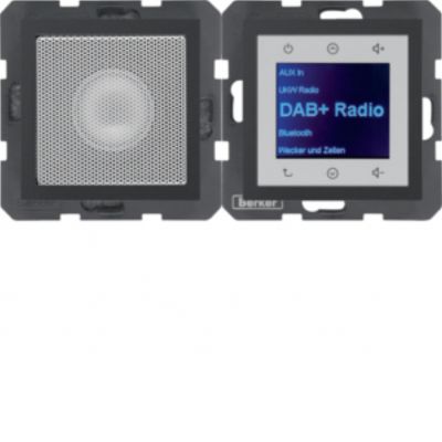 B.x Radio Touch DAB+ Bluetooth z głośnikiem antracyt mat HAGER (30801606)
