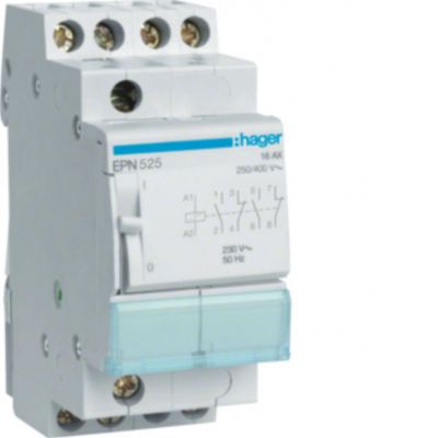 HAGER Przekaźnik bistabilny 230VAC/110VDC 2Z+2R 16A EPN525 (EPN525)
