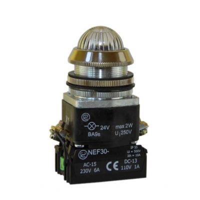 Lampka NEF30LC/24V/W3 bezbarwna (W0-L-NEF30LC/24V/W3 B)