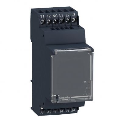 Zelio Control Przekaźnik kontroli napięcia i temperatury silnika 24 240V AC/DC 5A 2N/O RM35TM50MW SCHNEIDER (RM35TM50MW)