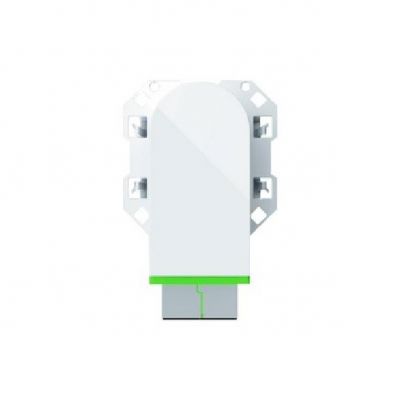Simon 100 Złącze optyczne / światłowodowe duplex SC/APC (mechanizm bez ramki montażowej) biały mat 10000546-230 (10000546-230)
