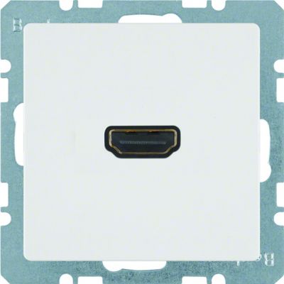 BERKER Q.x Gniazdo HDMI biały aksamit 3315426089 HAGER (3315426089)