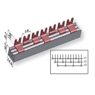 Izolowana szyna zbiorcza IZM-16/3F 20xMPE 002921133 ETI (002921133)