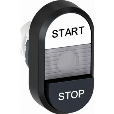 Przycisk podwójny START-STOP przezroczyste pole podświetlany MPD19-11C (1SFA611148R1108)