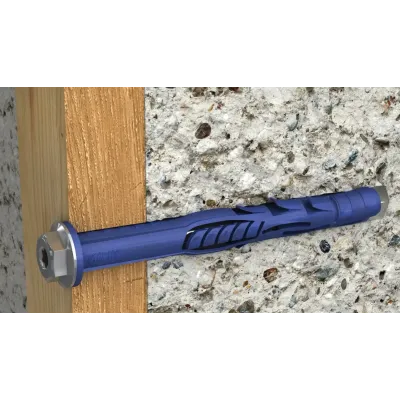 Kołek ramowy z kołnierzem R-FF1 10x140mm z wkrętem z łbem sześciokątnym i TORX 4szt. RAWLPLUG (R-S3-FF1N10K140/4)