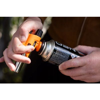 Palnik gazowy nakręcany z zapłonem piezo regulacja płomienia 1300°C NEO (20-027)