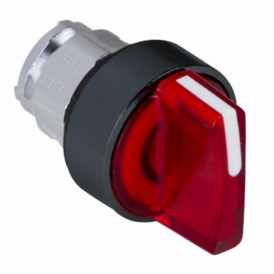 Harmony XB4 Przełącznik 3 pozycyjny fi22 czerwony stabilny LED metalowy okrągły metalowy ZB4BK13437 SCHNEIDER (ZB4BK13437)