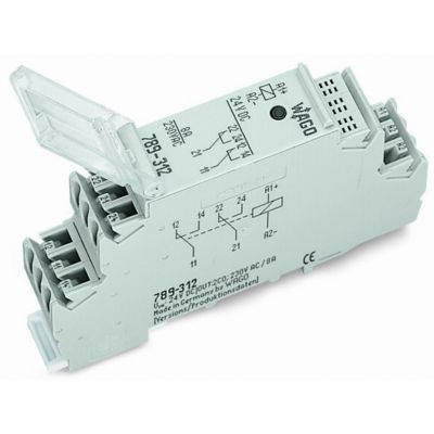 Przekaźnik instalacyjny 8A 2P 24V DC AgNi 789-312 WAGO (789-312)