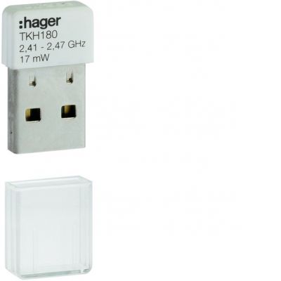HAGER coviva Adapter sieciowy USB-WiFi dla coviva Smartbox TKH180 (TKH180)
