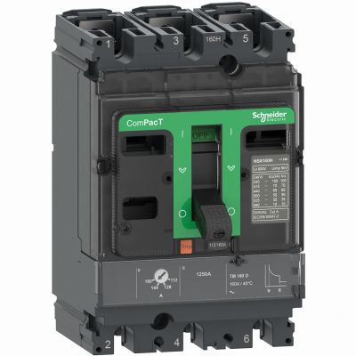 Wyłącznik mocy ComPacT NSX NSX100F TM80D 3P 36kA C10F3TM080 SCHNEIDER (C10F3TM080)