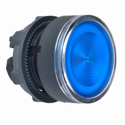 Harmony XB5 Przycisk płaski niebieski samopowrotny LED plastikowy karbowana bez oznaczenia ZB5AW363S SCHNEIDER (ZB5AW363S)
