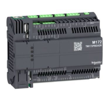 Sterownik PLC HVAC M172 12xDI 12xAI 12xDO 6xAO 2xModbus SL CAN Modbus TCP BACNet TM172PBG42R SCHNEIDER (TM172PBG42R)