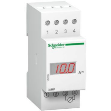 PowerLogic Amperomierz cyfrowy modułowy AMP szyna DIN 230V 0-10A 15202 SCHNEIDER (15202)