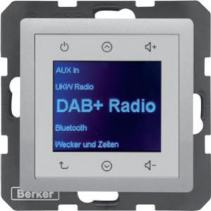 Berker Q.1/Q.3/Q.7 Q.x Radio Touch podtynkowe DAB+ Bluetooth alu aksamit 30846084 HAGER (30846084)
