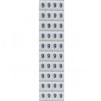 Znacznik  KCG 0,50 x 1,00mm2 z nadrukiem (Numer 9)  [za 400 sztuk] (T0-9859-1150020)