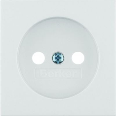 BERKER B.X Płytka czołowa do gniazda bez uziemienia biały 3961038999 (3961038999)