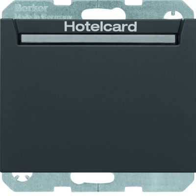 BERKER K.1 Łącznik przekaźnikowy na kartę hotelową antracyt mat 16417116 HAGER (16417116)