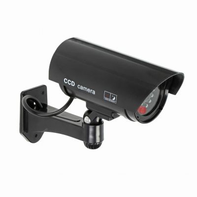 Atrapa kamery monitorującej CCTV, bateryjna, czarna (CD-3/B)