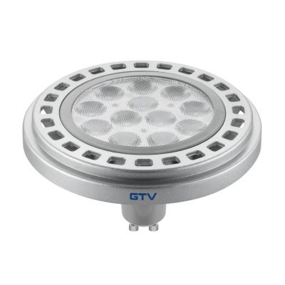 Żarówka POWER LED 12W szara ciepły biały GU10 3000K 45 stopni 230V 950lm szybka przezroczysta LD-ES11177-30 GTV (LD-ES11177-30)