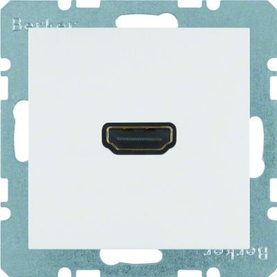 BERKER S.1/B.3/B.7 Gniazdo HDMI z przyłączem 90st biały 3315431909 HAGER (3315431909)