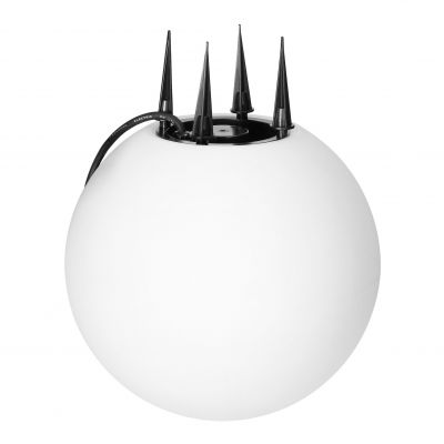 Lampa kula ogrodowa 28cm biała E27 wbijana zewnętrzna IP65 ORNO (AD-OP-6586WE27ZM)