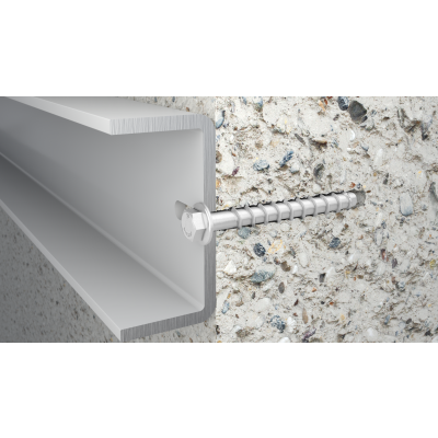 Wkręt do betonu łeb sześciokątny ocynk płatkowy hartowany indukcyjnie 100szt. RAWLPLUG (R-HLX-06X050-HF-ZF)