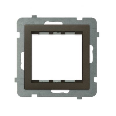SONATA Adapter podtynkowy systemu OSPEL 45 do serii Sonata CZEKOLADOWY METALIK AP45-1R/m/40 (AP45-1R/m/40)