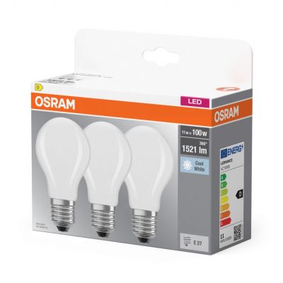 Żarówka LED 3szt. E27 11W=100W 1521lm neutralna biel 300st OSRAM (4058075592537)