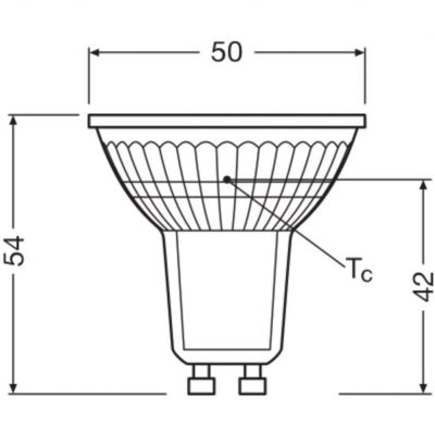 Żarówka LED /5szt./ Reflektor GU10 2,6W=35W 230lm ciepła biel OSRAM (4058075157941)