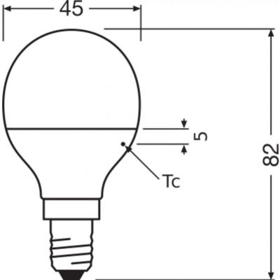 Żarówka LED /2szt./ Kulka E14 4,9W=40W 470lm 4000K neutralna biel OSRAM (4058075479234)