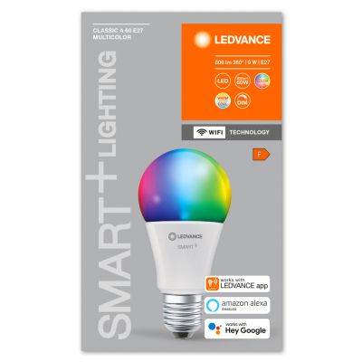 Lampa LED SMART+ WiFi Classic A60 RGBW E27 FR 4058075485396 LEDVANCE (4058075485396)