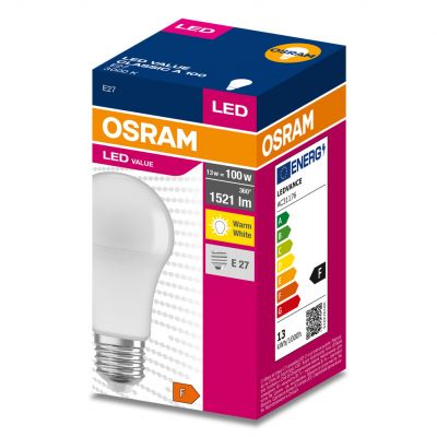 Żarówka LED E27 13W 1521lm 200° 3000K ciepła biel VALUE OSRAM (4058075630215)