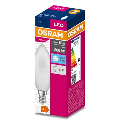 Żarówka LED E14 7W/840 E14 VALUE CL B FR 60 non-dim 7W/840 4058075311886 LEDVANCE (4058075311886)