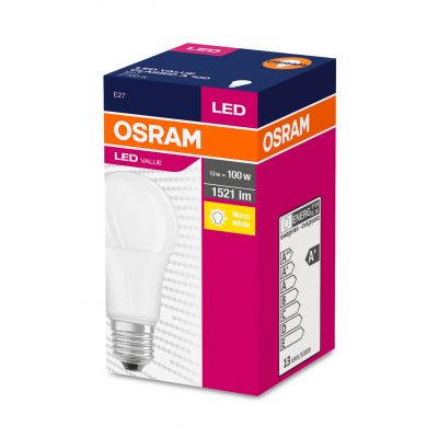 Żarówka LED E27 14/100W 1521lm  200° 2700K ciepła biel VALUE OSRAM (4052899971097)