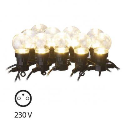Łańcuch z żarówek 10x 5 LED girlanda 5m ciepła biel (ZY2053)