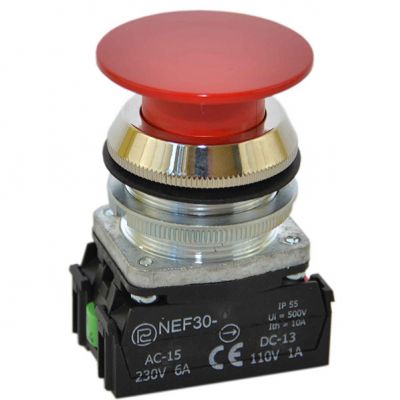 Przycisk NEF30-D2X/W3 czerwony (W0-NEF30-D 2X/W3 C)