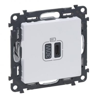 Valena Life - Ładowarka Usb Typ C - 30 W - Biały 753155 LEGRAND (753155)