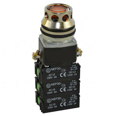 Przycisk NEF30-UKL2X4Y/24V żółty (W0-NEF30-UKL 2X4Y G)