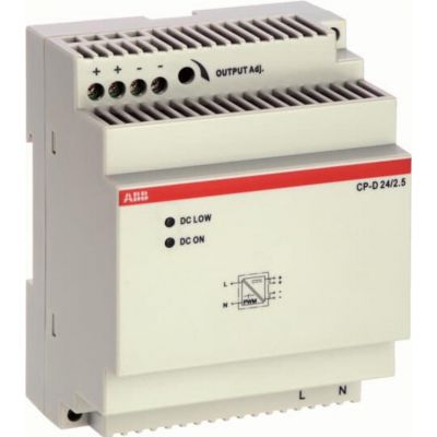 Zasilacz impulsowy CP-D 24/2.5 wej: 100-240VAC wyj: 24VDC/2.5A (1SVR427044R0200)