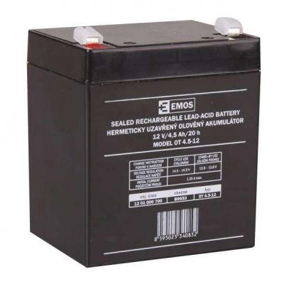Akumulator AGM 12V 4,5Ah faston 4,7 B9653 EMOS (B9653)