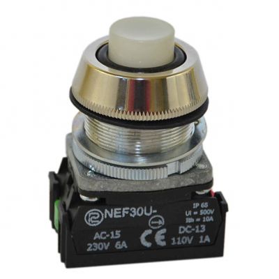 Przycisk NEF30-UWX biały (W0-NEF30-UW X B)