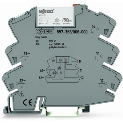 moduł przekaźnikowy 6 mm/230 V AC 1p RC AU (857-368/006-000)