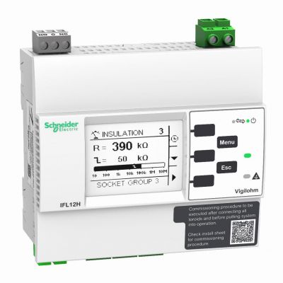 Vihilohm Lokalizator doziemień 12 kanałów komuikacja Modbus wersja do zastosowań medycznych - 110-23 IMDIFL12H SCHNEIDER (IMDIFL12H)