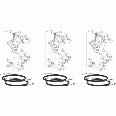 Mechanical interlocking MasterPact MTZ2/MTZ3 fixed/drawout 1 cable interlocking kit 2S/1C spare LV848609SP SCHNEIDER (LV848609SP)
