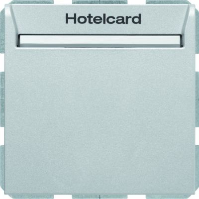 BERKER B.Kwadrat/B.7 Łącznik przekaźnikowy na kartę hotelową, aluminium mat, lakierowana 16408984 (16408984)
