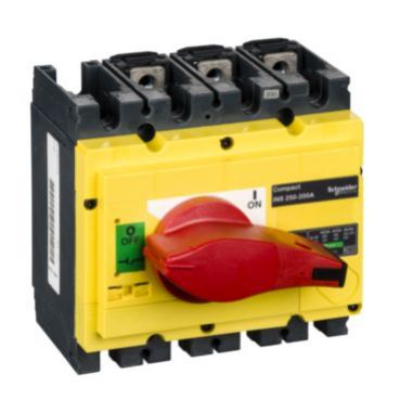 Compact INS INV rozłącznik INS250 żółto-czerwony 200A 3P 31122 SCHNEIDER (31122)