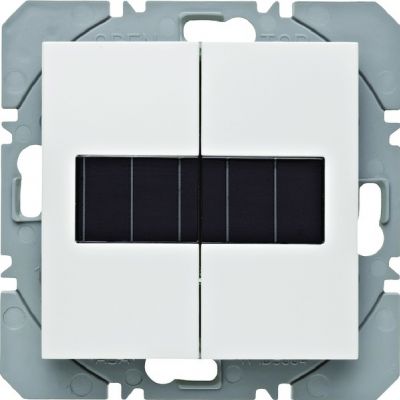 BERKER B.X/S.1 KNX RF przycisk podwójny płaski z baterią słoneczną, biały 85656189 HAGER (85656189)