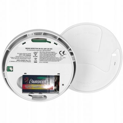 Bateryjny czujnik dymu, 9V DC OR-DC-609 ORNO (OR-DC-609)