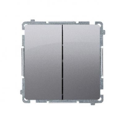 Simon Basic Łącznik świecznikowy 10A 250V szybkozłączka stal inox BMW5.01/21 KONTAKT (BMW5.01/21)
